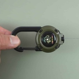 Reel holder carabiner anti-theft reel ring Hiking ring black 3ea