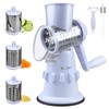 XWGKLN Cheese Grater Rotary, 3-in-1 Graters for Kitchen with 3