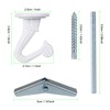 OOTSR 6 Sets Metal Ceiling Hooks, Heavy Duty Swag Ceiling