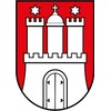 Car Sticker Hamburg Crest Contour Cut Flag Approx. 7 x