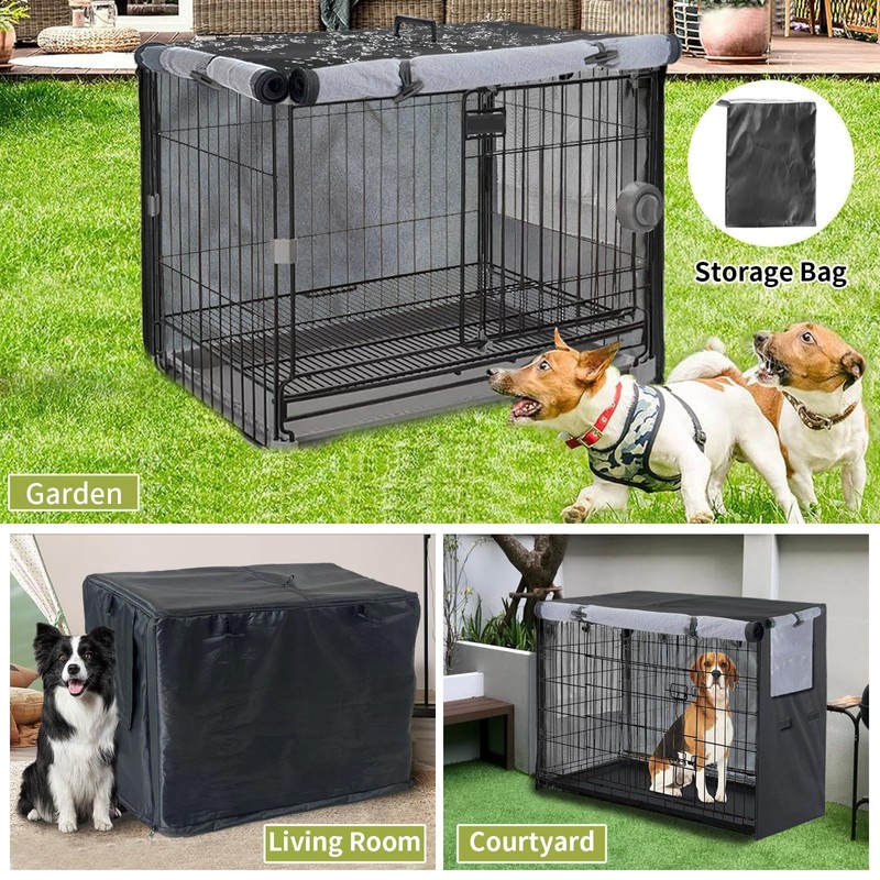 Dog Crate Cover Waterproof for 42 Inch Metal Wire Dog