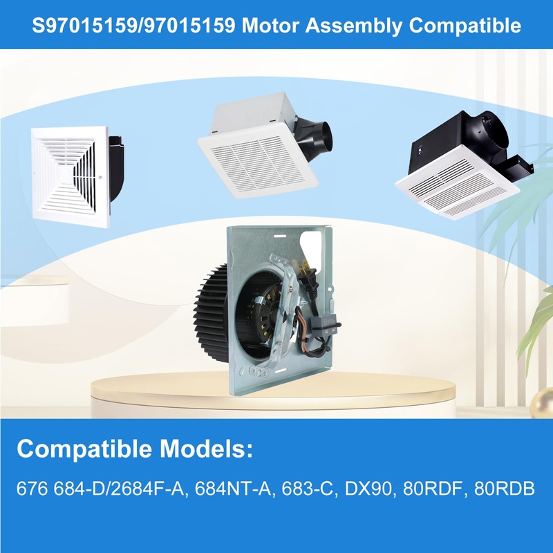 Upgrade 97015159 S97015159 Motor Assembly Replacement - Low-Noise, Powerful Performance
