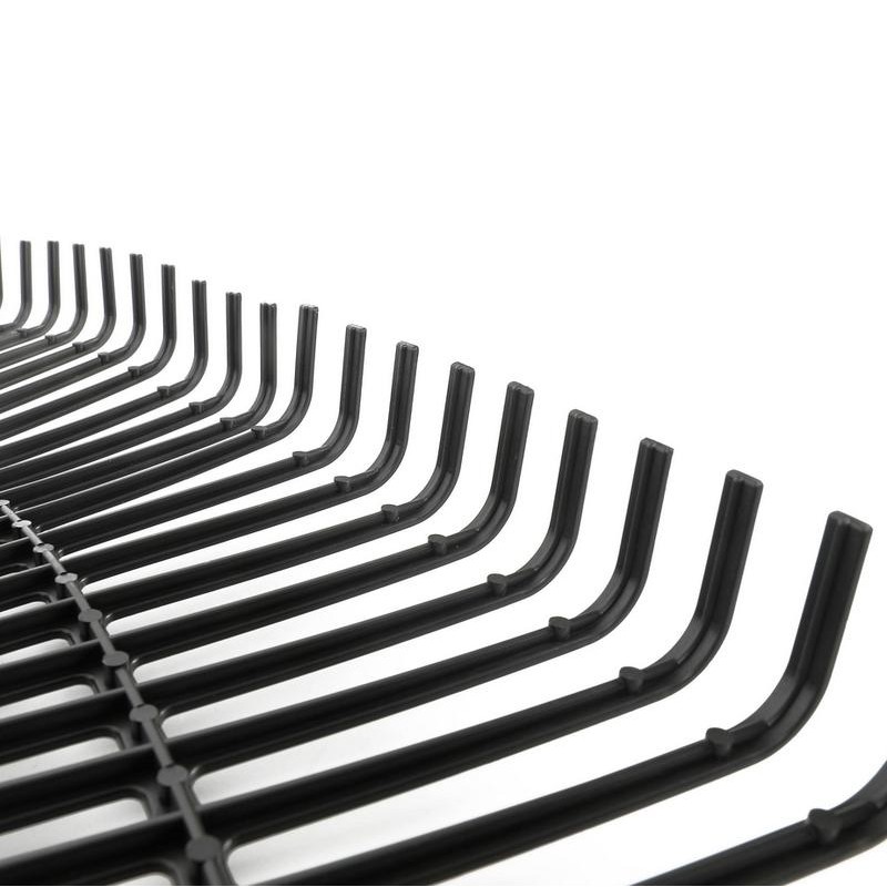 Wood and Poly Leaf Rake 30-Inch - Versatile Tool for