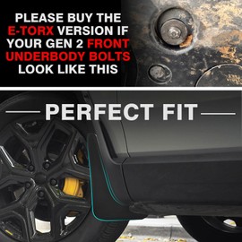 BestEvMod Mud Flaps Splash Guards Compatible with Rivian R1S 2022-2026 Splash Fender Winter Sediment Dirt Protect Mudflaps Set of 4 No Need to Drill Holes (E-Torx Screw Version)