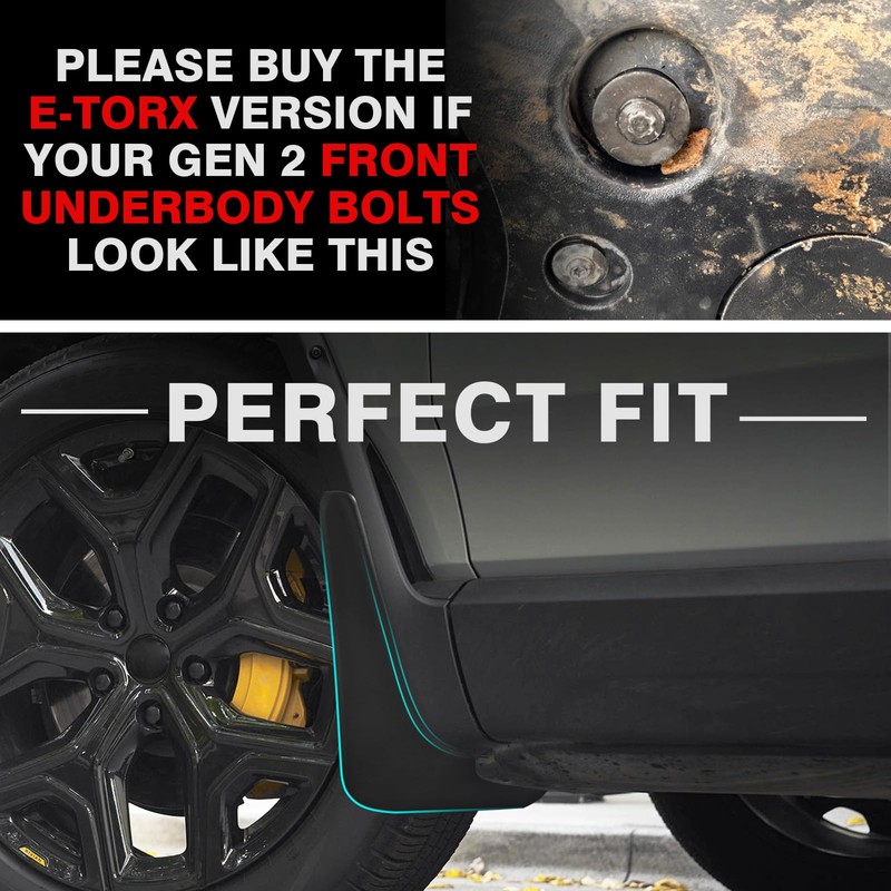 BestEvMod Mud Flaps Splash Guards Compatible with Rivian R1S 2022-2026