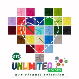 RTC Fabric 100% Cotton Solid Flannel, Lime Green 8 Yard Bolt