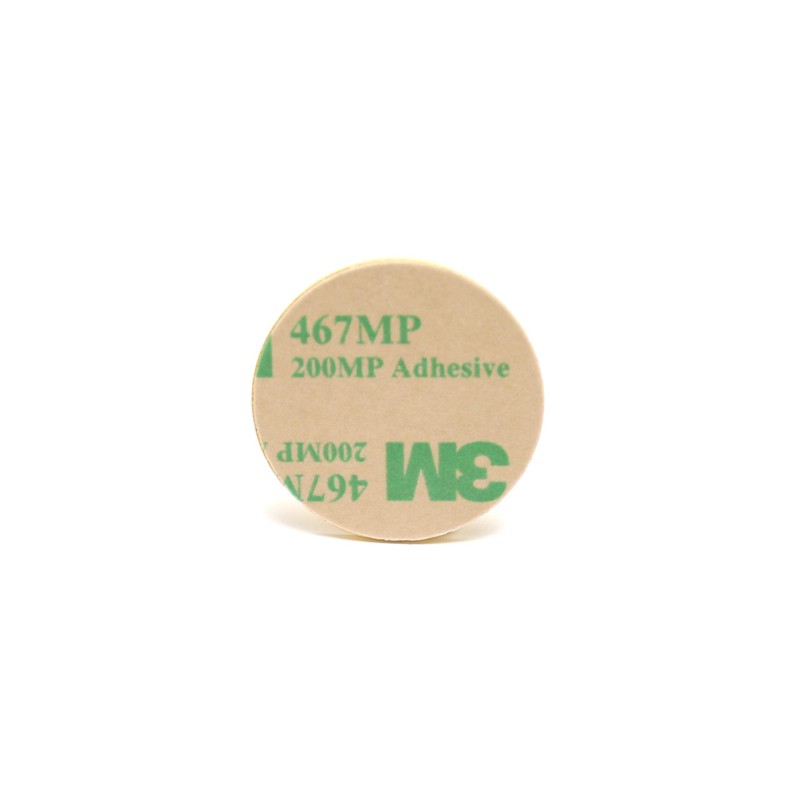 NFC PVC Coin On Metal NTAG 213 180 Byte Yellow