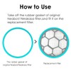 Hepa Filter Sponge Replacement Accessories for Neakasa/Neabot P1 Pro Pet