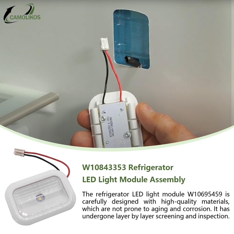 3 Pack W10843353 W11205083 W10695459 Light Bulb Compatible with Whirlpool