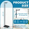 Verssure Adjustable Small Clothing Rack, Metal Coat Rack Freestanding Black