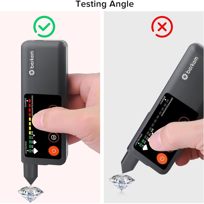 Rechargeable Diamond Tester, High Accuracy Diamond Tester Pen with UV
