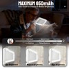 Handheld Folding Magnifying Glass for Reading Stepless Dimmable LED Light