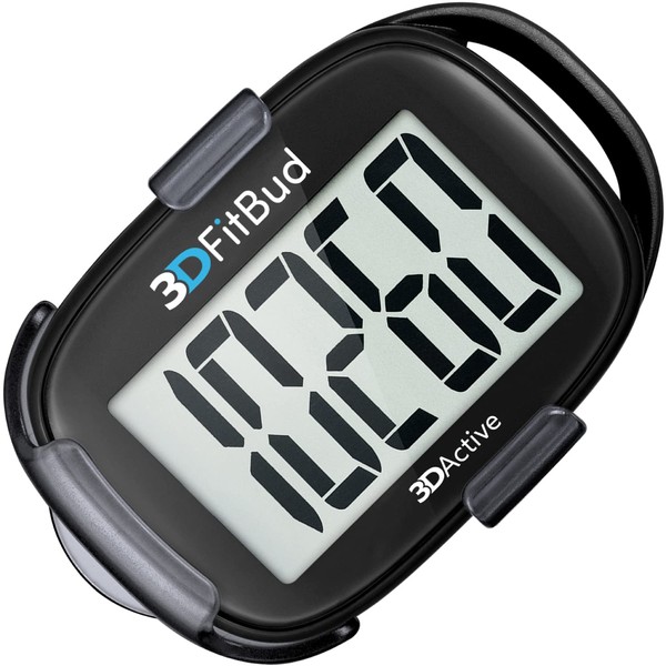 3DFitBud Simple Step Counter Walking 3D Pedometer from 3DActive with