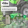 vhbw 9 x Replacement Blades Compatible with Kress Mission KR236E,