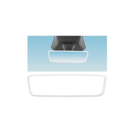 Silicone Mirror Edge Guard Compatible with Model 3 Model Y, White