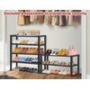 KEETDY Heavy Duty Shoe Rack for Closet Entryway, Stackable Shoe