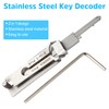 Stainless Steel Key Decoder, Master Key Decoder, Lock Pick Decoder