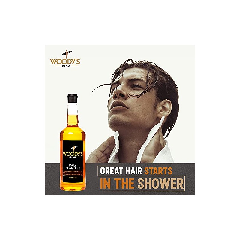 Woody's Daily Shampoo for Men, 33.8 oz.