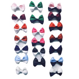 20PCS 3 Inch Hair Bows Satin Ribbon Hair Accessories for Girls with Alligator Clips Baby Girl Kids Teens in Pairs bows hair hair clips for girl Baby Hair Clips No Slip for Fine Hair