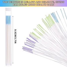 Hilo para Limpiar Orejas, 180 Piezas Desechable Limpiador Orejas Ear Piercing Cleaner Cuidado de Orejas para Orejas Perforadas Cuidado Posterior de la