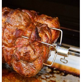 Onlyfire 6008 BBQ Roast Rotisserie Skewer Forks for 8x8 mm Square Spit Rods