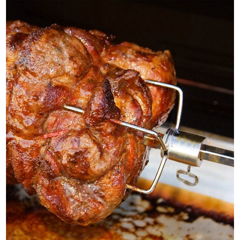 Onlyfire 6008 BBQ Roast Rotisserie Skewer Forks for 8x8 mm