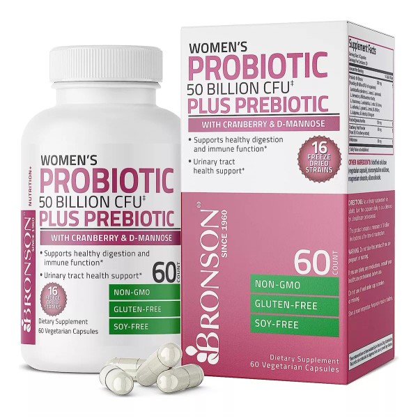 Bronson Probióticos + Prebioticos 50 Billones Cfu 60 Tabs