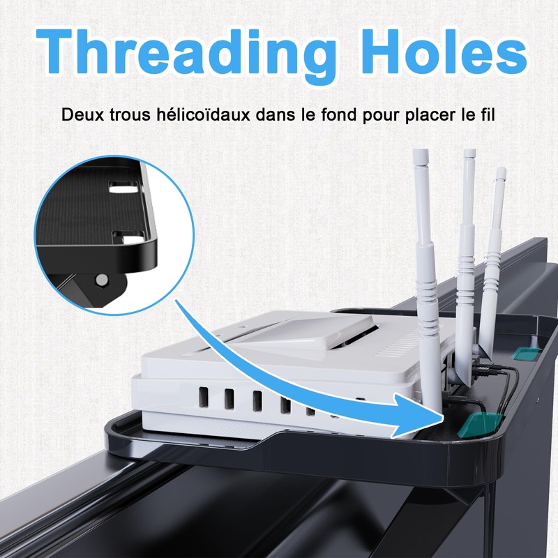 JXMTSPW Top Shelf for TV Mount Flat Screen Streaming Devices