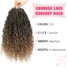 Alicoco Goddess Locs Crochet Hair 18 Inch 8 Packs Faux