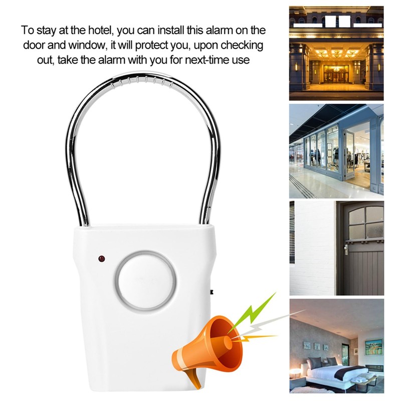 120dB Door Alarm Vibration Window Burglar Alert Home Security for