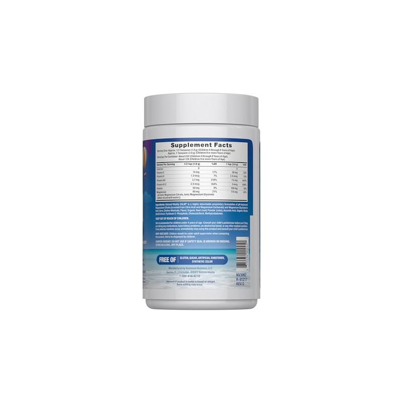 Natural Vitality CALM Kids, The Kids' Calm-Focus Drink Mix, Berry,