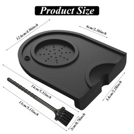 Coffee Mat, Soft Coffee Tamper Mat, Anti Slip Coffee Mat, Coffee Tamper Mat, Universal Coffee Accessories, Suitable for Home and Cafe Baristas, Coffee Station Kitchen Bar