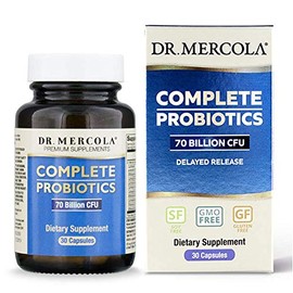 Dr. Mercola, Probióticos Completos, 70 Billones, 30 Cápsulas                                                                                          