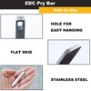 2 Pack EDC Pocket Pry Bar, Mini Prybar for Every