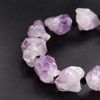 XHUUU Drusy Amethyst Crystal Bracelets for Women Stretch Raw Quartz