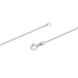 NKlaus Silver Pea Chain 925 Sterling Silver Round Solid Necklace 2.00 mm, Sterling Silver