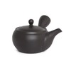 NAOKI TAKEMOTO - Japanese Tea Pot Tsuba Maruba. Black, Tokoname