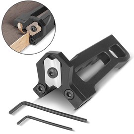 STAHLWERK Corner planer made of aluminium, chamfer planer, hand planer, wood planer, edge cutter for chamfering, smoothing and deburring