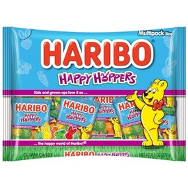 HARIBO Easter Happy Hoppers Gummi Candy, Individually Treat Size Wrapped Packets, 9.5 oz. Bag