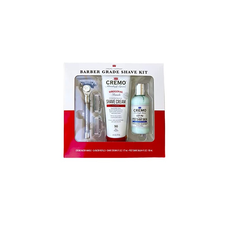 Cremo Barber Grade Shave Kit White