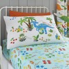 Happy Linen Company Girls Boys Kids Dinky Dinosaurs Blue Double