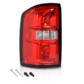 GRAND ORANGE Tail Lights w/o Bulbs Compatible with GMC Sierra 1500 2014-2018/GMC Sierra 2500 HD 2015-2019/GMC Siera 3500 HD 2015-2019 84288724, GM2800281C Red Lens Left Driver Side