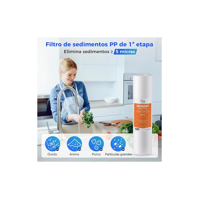 iSpring F9K Filtro de Repuesto para Ósmosis Inversa Alcalina de