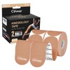 CKeep Kinesiology Tape, 2 Rolls Cotton Latex Free Hypoallergenic Elastic