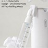 BOMPOW 4-in-1 30ML Travel Size Dispenser Toiletries Bottles Set, Leak-Proof