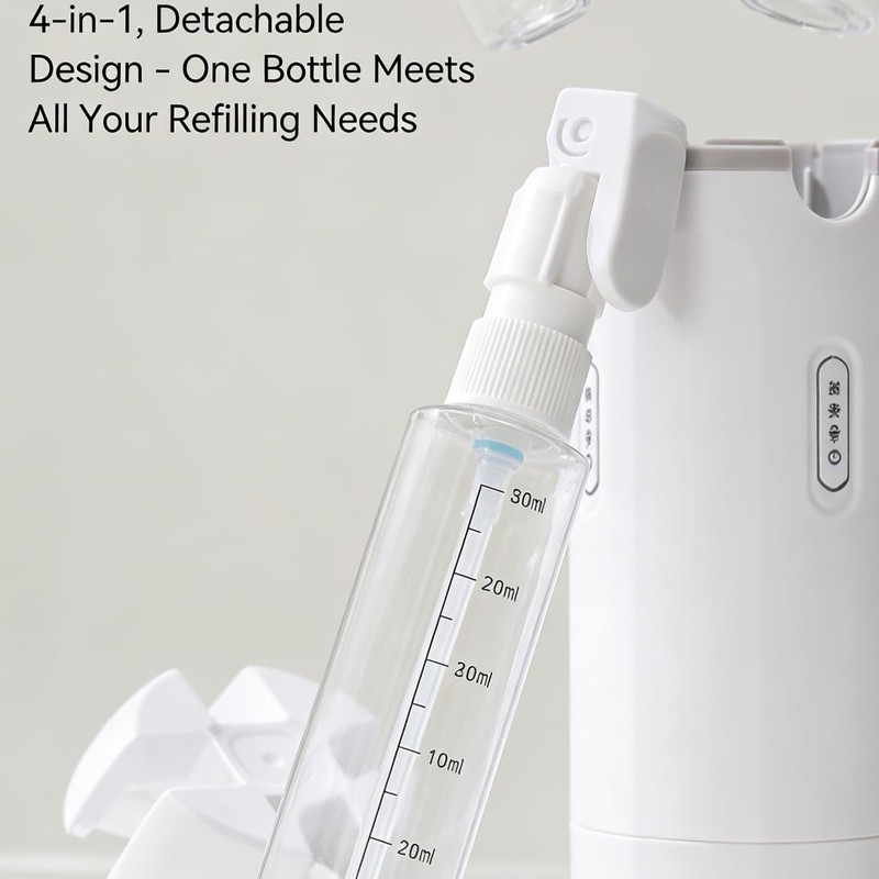 BOMPOW 4-in-1 30ML Travel Size Dispenser Toiletries Bottles Set, Leak-Proof