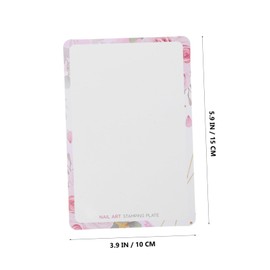 Baluue Nail Stamping Plate Template for Unique Nail Art Designs Includes Transfer Pad for Easy Application for Manicure Enthusiasts and Beginners