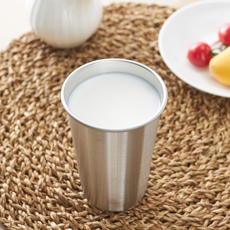 SMLIXE 16 Pack 16oz Stainless Steel Pint Cup,Healthy Unbreakable and