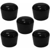 cyclingcolors 5 x Plastic Foot Caps Round Tube Caps Black