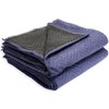 PackRite Deluxe Moving Blanket Pad, Quilted Blue 72"x80" 2 Pack
